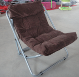 折叠椅躺椅太阳椅月亮椅休闲椅阳台小沙发加棉椅子灯芯绒椅子