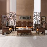 林忆轩红木沙发组合鸡翅木明清古典客厅中式实木整装仿古家具沙发