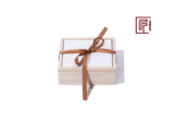 老木匠新款普洱茶包装盒 桐木实木一层茶饼小木盒子 明信片定制