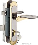 大门锁 木门锁双开门锁门拉手 室内门锁 85不锈钢 铜锁芯锁体套装