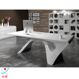 白色烤漆异形老板桌办公桌简约现代 创意个性大班台主管桌经理桌