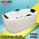 按摩浴缸双人浴缸 三角浴缸 扇形浴缸 冲浪恒温加热浴池1.4-1.7米