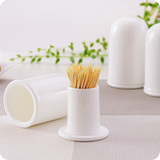 创意白色陶瓷牙签筒家用餐厅装牙签桶欧式咖啡厅餐具牙签瓶收纳罐
