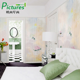 田园墙纸 竖条纹卧室温馨客厅沙发背景墙墙纸壁纸壁画 绣球芬芳