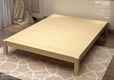 简易床实木松木床单人床成人床简约现代床1.2 1.5 1.8 尺寸可定制
