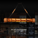 复古美式乡村吊灯酒吧台餐厅灯具服装店loft竹筒创意个性麻绳吊灯