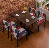 深圳办公家具餐饮桌椅组合欧式美式咖啡桌奶茶店餐厅桌椅洽谈台