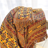 樂荷公園 美式波西米亚民族风沙发巾毛毯 纯棉沙发毯盖毯地毯冬季