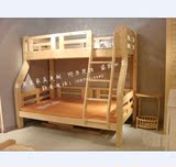 广州100%全实木松木家具定制定做儿童床多功能组合高低子母床双层