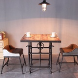 新款特价铁艺餐椅户外阳台桌椅咖啡厅酒吧洽谈休闲奶茶店实木桌子