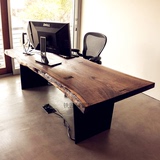 简约现代实木电脑桌台式家用笔记本办公桌简易转角书桌写字台定制