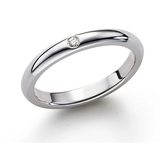 香港专柜代购Tiffany蒂芙尼镶钻925纯银戒指生日礼物情侣款