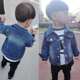 儿童装男童牛仔外套春装短款小男孩韩版宝宝长袖牛仔衣1-3周岁潮