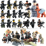 热卖乐高积木军事部队人仔拼装玩具小人武器儿童益智男孩玩具生日