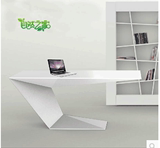 办公家具白色时尚烤漆老板桌办公桌简约大班台经理桌子电脑桌新款