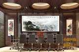 欧式客厅山水风景中国画海纳百川字画聚宝盆办公室装饰画酒店别墅