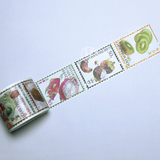 【30cm分装】满20元包挂号信 页岩组 手账和纸胶带 图鉴水果 邮票