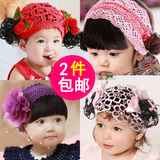婴儿童刘海宽发带宝宝假发头饰女童发饰头花带周岁生日拍照1-2岁