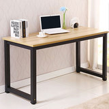 简易电脑桌台式家用书桌写字台简约现代钢木办公桌子双人桌包邮