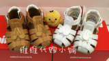 现货正品日本代购mikihouse小白鞋夏天软皮包头凉鞋 12-9308-971