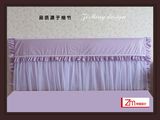 紫色1.8皮床头罩床头套纯棉2米防尘保护罩套盖布巾可定做侧面全包