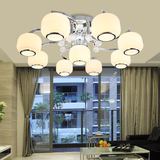 客厅吸顶灯9头大灯现代简约架子灯异形铁艺灯具LED卧室客厅大灯具