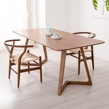 北欧宜家全实木茶几桌子简约小户型日式餐桌原木休闲咖啡桌椅组合