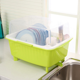 洗菜盆沥水篮塑料厨房简易小碗柜碗筷餐具收纳盒带盖碗盘架置物架