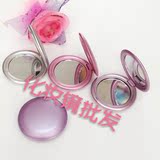 日韩新款圆形双面化妆镜随身携带镜可爱镜子随机批发20个包邮
