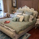 欧式床实木床双人床1.5米1.8米法式新古典婚床真皮公主床欧式家具