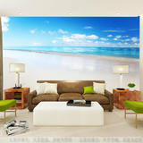 3D海景 风景大型壁画地中海风格卧室客厅沙发电视背景壁纸墙纸4d