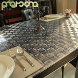 玛茹娜方格软质玻璃包邮透明餐桌布茶几垫PVC水晶板桌面保护膜