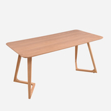 北欧实木餐桌椅现代简约宜家日式休闲咖啡厅小户型长方形饭桌组合