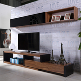 现代简约客厅电视柜壁柜套装北欧时尚板式茶几伸缩影视柜组合家具