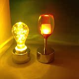 新款led充电吧台灯创意电子蜡烛灯时尚小夜灯酒吧桌灯酒杯酒吧灯