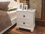 简约现代床头柜白色欧式储物柜实木烤漆床边柜田园斗柜收纳柜特价