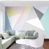 现代简约抽象几何图形壁纸宾馆酒店卧室客厅背景墙纸北欧个性壁画