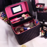 化妆包韩国双层大容量手提专业折叠便携旅行化妆品收纳洗漱化妆箱
