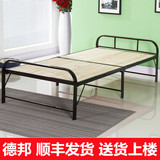折叠床单人床实木陪护床硬板床木板床办公室午休午睡床钢木床1.2M