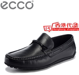 香港专柜代购2016ECCO爱步时尚商务休闲豆豆鞋正装男鞋615215