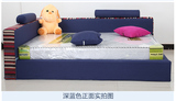 新款儿童床可拆洗榻榻米床布艺床实木床厂家直销防磕碰免邮J10