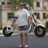 哈雷电动车锂电两轮成人代步车48v 踏板车都市版电瓶车电动自行车