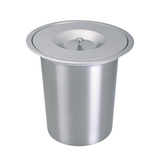 特价 优质全不锈钢嵌入式台面垃圾桶 8L厨房橱柜垃圾桶