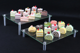 亚克力三层点心架自助餐蛋糕分层点心座食品展示架小吃甜品冷菜架