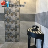 卫生间瓷砖仿古砖 浴室简约现代灰色墙面砖防滑地板砖300 600