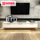北欧电视柜简约 小户型客厅现代简易实木电视柜钢化玻璃 钢琴烤漆