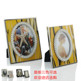 珍珠摆台婚纱影楼婚庆欧式韩式树脂新婚生日礼物5/6/7寸相框相架