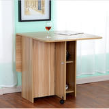 简约多功能小户型可伸缩简易宜家折叠餐桌椅组合长方形饭桌子家用