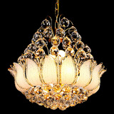 欧式金色时尚水晶吊灯黄色客厅灯餐厅饭厅灯卧室灯饰灯具