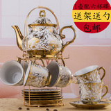欧式咖啡杯套装 咖啡套具 下午茶具茶壶茶杯架家用陶瓷结婚送礼品